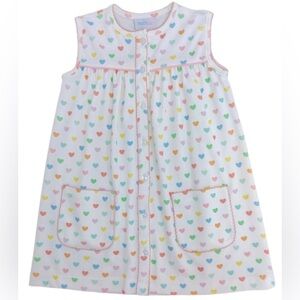 James & Lottie 3T Rowan Rainbow Heart Dress